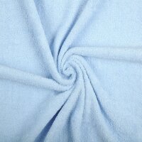 Baumwoll-Frottee uni in hellblau