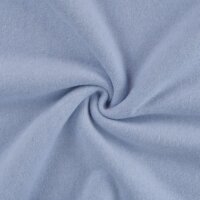 Bio-Baumwolle Fleece uni grau blau melange