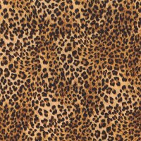 Tierfellimitat Kurzflor Velvet bedruckt Leopard braun