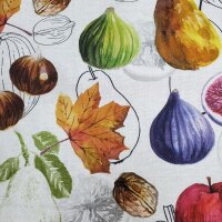 BW-Dekodruck digital Herbstfrüchte Aquarell