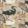 Baumwolldruck Digitaldruck Vögel Seerose und Libelle
