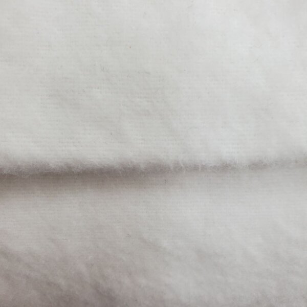 Baumwollflanell in weiß uni