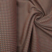 Bekleidungsjacquard elastisch geometrisches Muster rosa rot