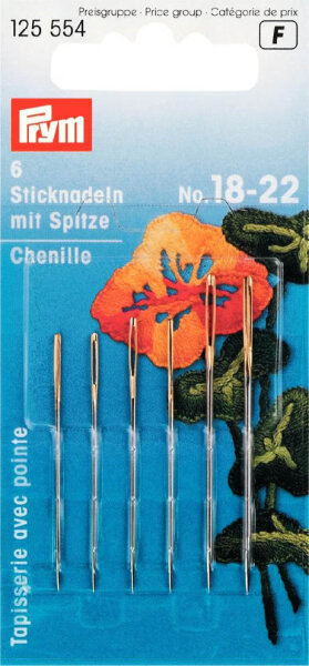 Sticknadeln mit Sp. ST 18-22 silberfarbig
