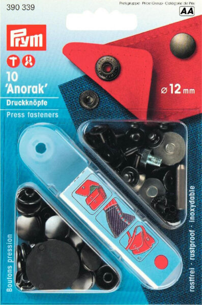 NF-Druckknopf Anorak MS 12 mm brüniert