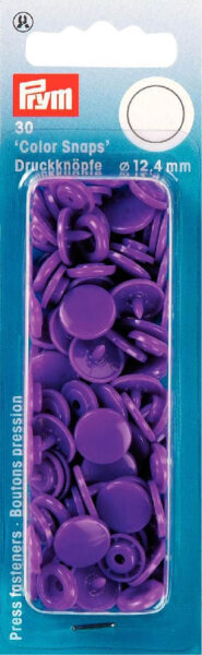 NF Druckkn Color Snaps rund 12,4mm lila