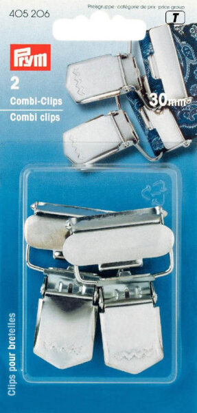Combi-Clips ST 30 mm silberfarbig