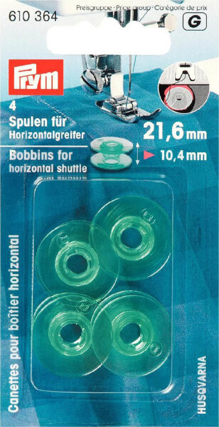 Nähmaschinen-Spulen Horizontalgreifer 21,6 mm