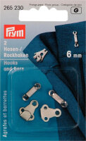 Hosen/Rockhaken und Stege ST 6 mm silberfarbig