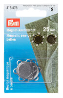 Magnet-Ann&auml;hknopf 25 mm silberfarbig
