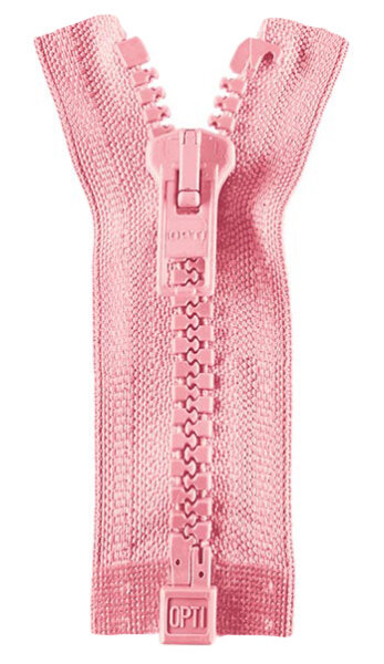 Reißverschluss Kunststoff teilbar 35cm rosa