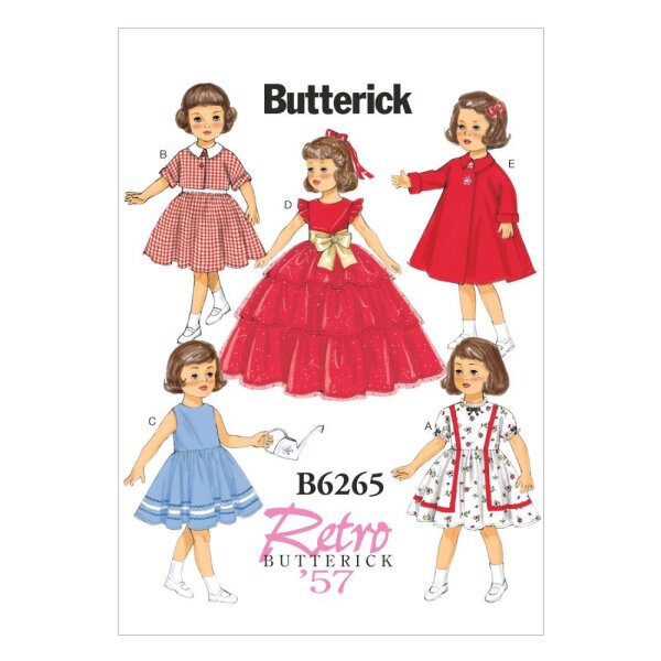 Puppe Puppenkleidung Retro Butterick