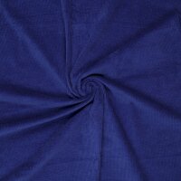 Baumwollgrobcord elastisch uni royalblau
