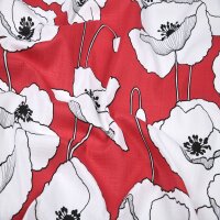 Canvas Mohnblume rot
