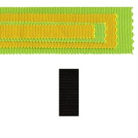 Baumwoll-Ripsband 55 mm schwarz