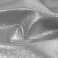 Taschenleder metallic silber 70x50 cm