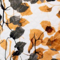 Strickstepper bedruckt Herbstblätter auf weiß