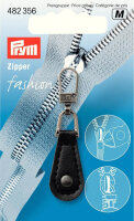 Fashion Zipper Lederimitat schwarz rund