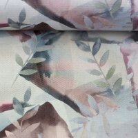 Canvas Dekodruck florale Kästchen mint