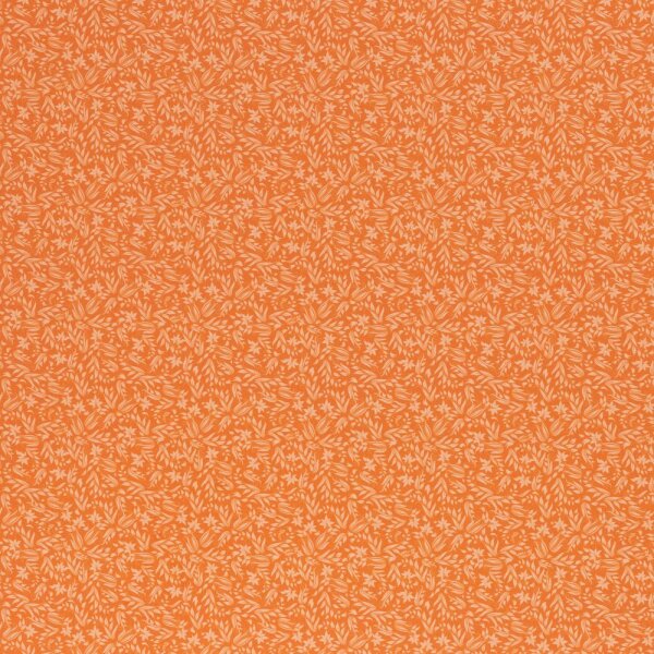 Baumwolldruck Herbstliches Motiv 2 orange