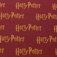 Canvas Harry Potter Schriftzug rot