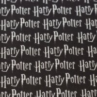 Canvas Harry Potter Schriftzug schwarz