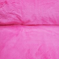 Plüschfell Kurzhaar uni rosa