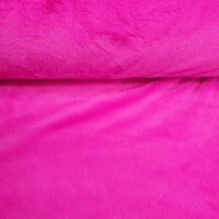 Plüschfell Kurzhaar uni pink